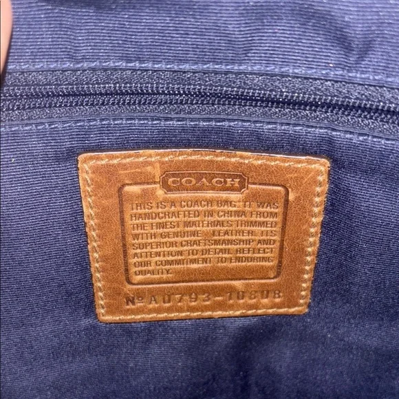 Coach denim patchwork bag - Picture 5 of 8
